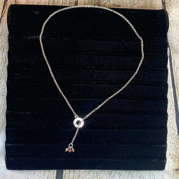Alex's Lemonade Jewelry By ELYSE RYAN Sterling Silver .925 Lariat Necklace 18" - Picture 5 of 11